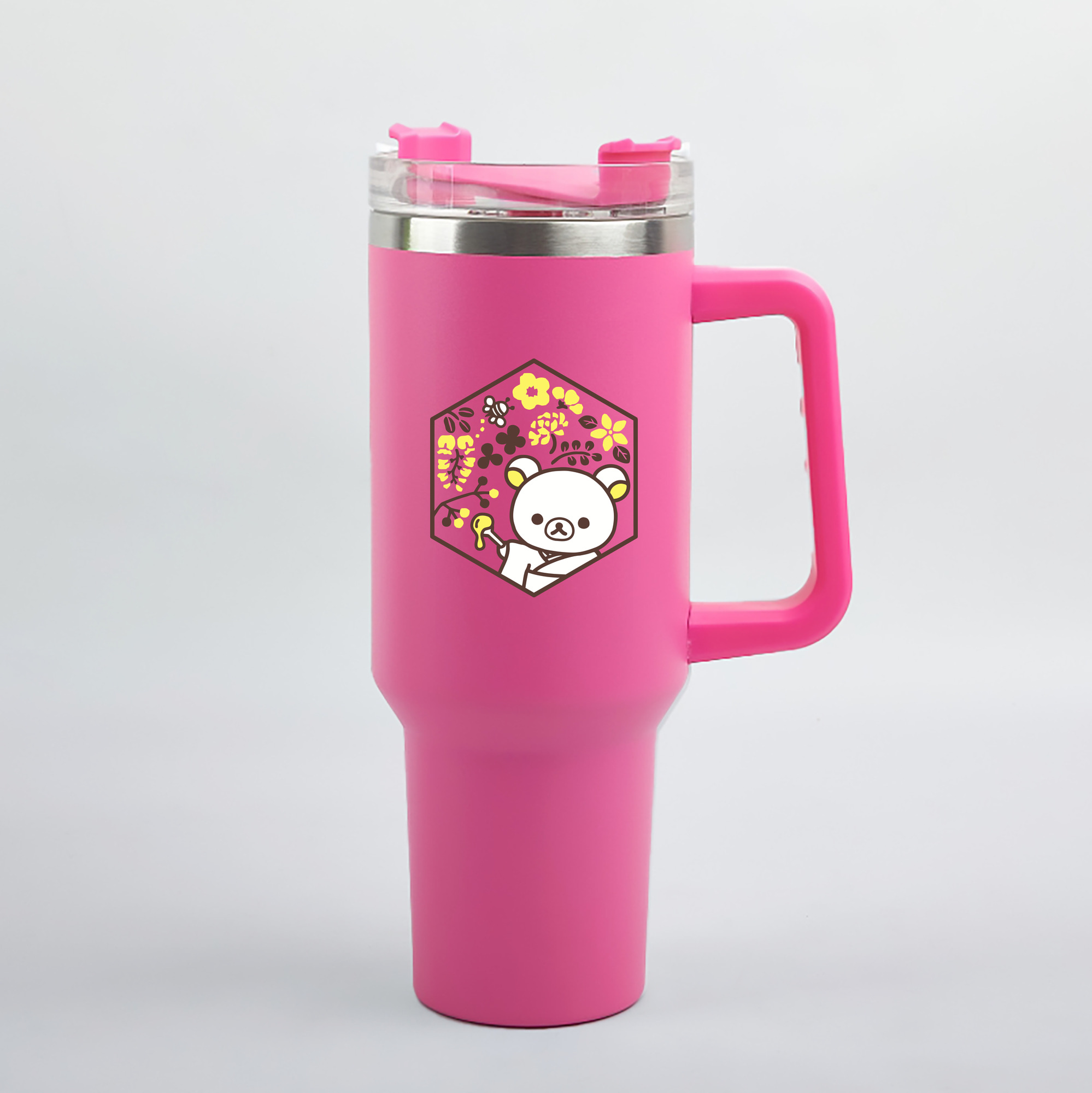 （画像用） リラックマ リラックマ キイロイトリ Rilakkuma Korilakkuma Kiiroitori 1200mL車用タンブラー（カラープリント）